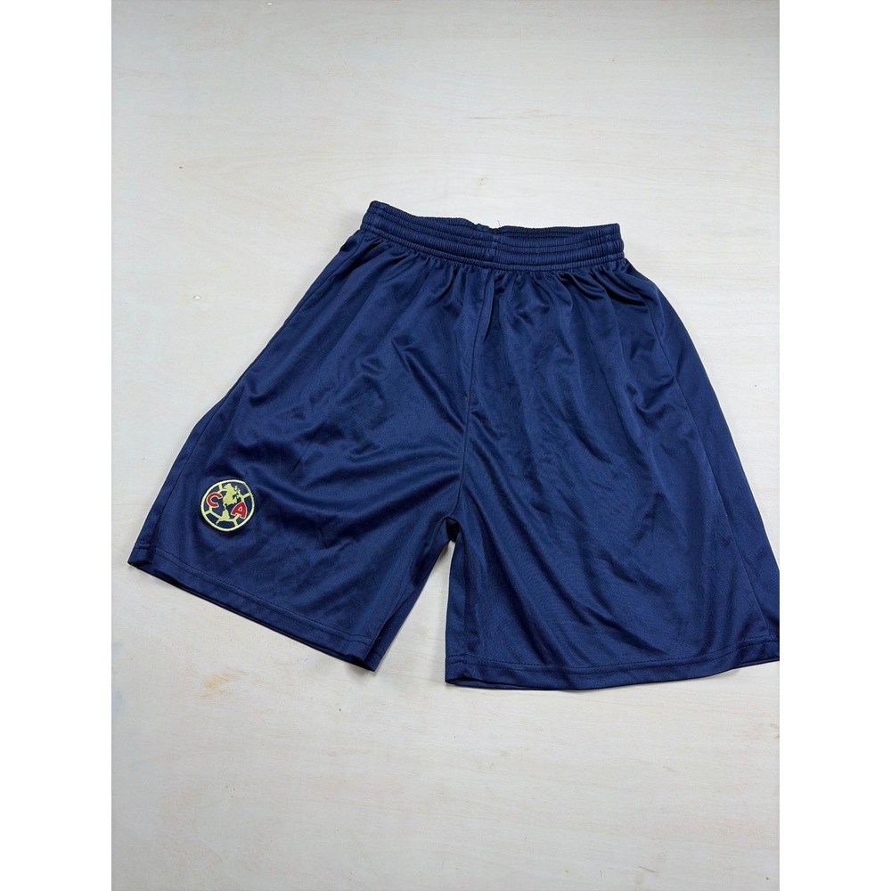 Club America Soccer Shorts Navy Blue Mens Large LigaMX Aguilas Training Athletic
